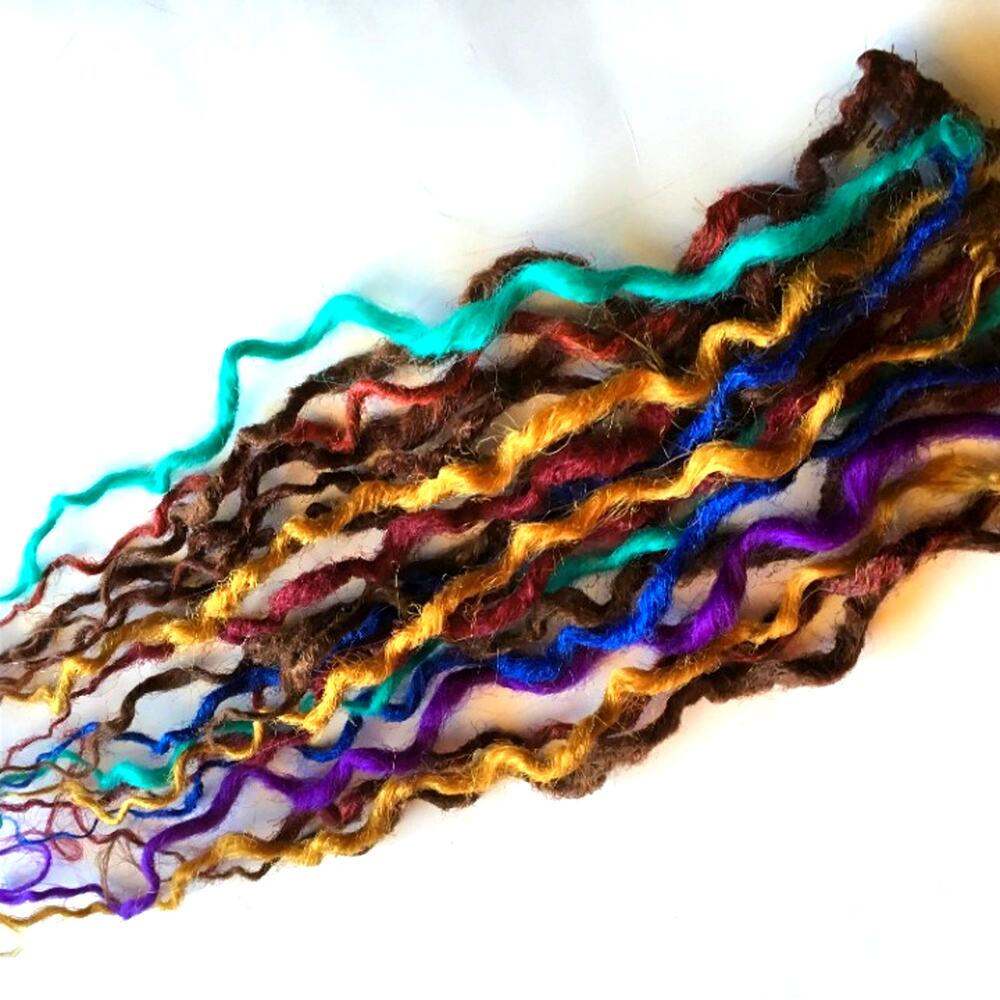 25 Thin Wavy Dreads Dreadlocks Hair Extensions